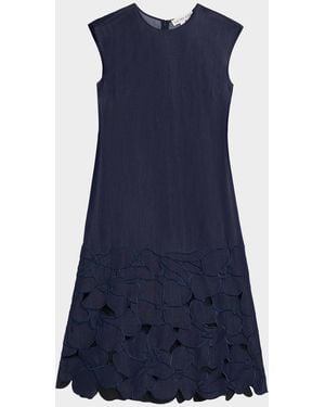 Sachin & Babi Sabette Embroidered Midi Dress - Blue
