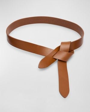 Isabel Marant Lecce Leather Pull-Through Belt - Brown