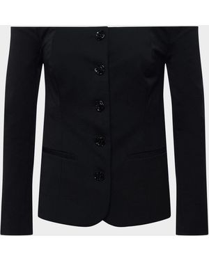 L'Agence Alice Off-Shoulder Blazer - Black