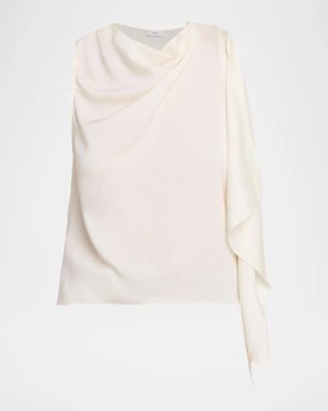 A.L.C. Kit Draped Top - White