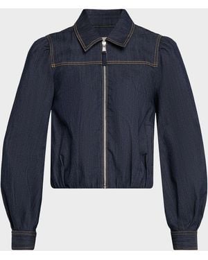 Cinq À Sept Estella Denim Jacket - Blue
