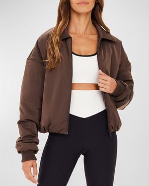 The Upside Carlotta Bomber Jacket - Brown
