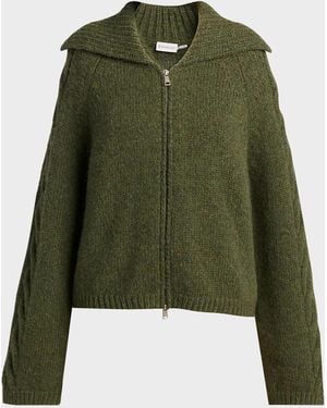 Moncler Alpaca-Blend Cardigan - Green