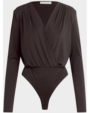 FAVORITE DAUGHTER The Slinky Date Bodysuit - Brown