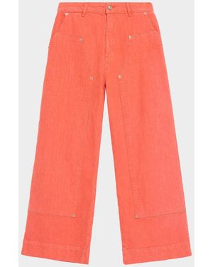 Cinq À Sept Ryker Stretch-Cotton Jeans - Red