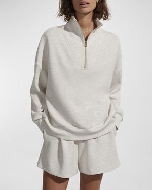 Varley Hawley Half-Zip Sweatshirt - White