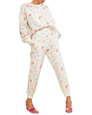 Cynthia Rowley Patchwork-Print Sweatshirt - Natural