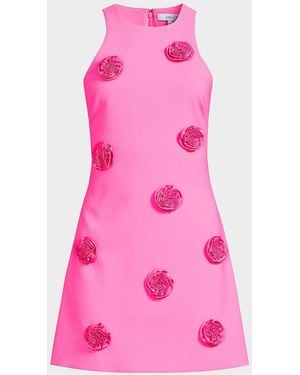 Likely Denny Rosette A-Line Mini Dress - Pink
