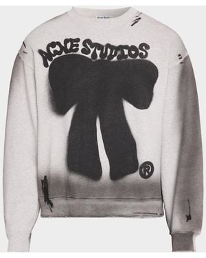 Acne Studios Apos;S Fransiska Cotton Sweatshirt - Gray