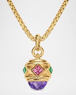 David Yurman Renaissance Amulet With Gemstones - Metallic