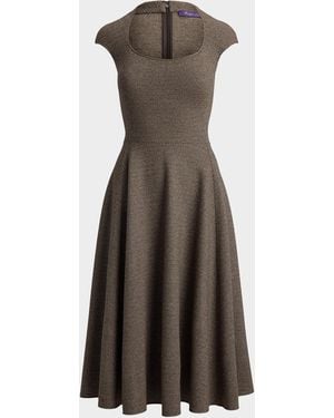 Ralph Lauren Twill Jersey Midi Dress - Multicolor