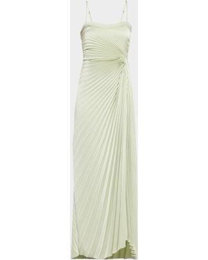 A.L.C. Layla Pleated Strapless Gown - White