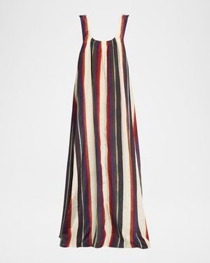 Christopher John Rogers Morris Stripe Sleeveless Maxi Dress - Multicolor