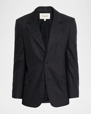 FRAME Apos;S Cashmere-Blend Single-Breasted Blazer - Black