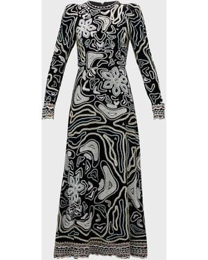 Ulla Johnson Alexia Bead &Amp; Sequin-Embroidered Velvet Gown - Black