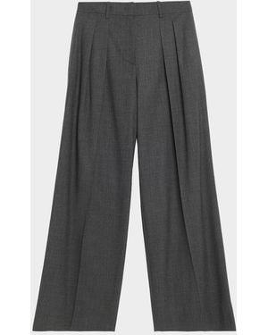 Michael Kors Super Cashmere Long-Sleeve T-Shirt - Gray