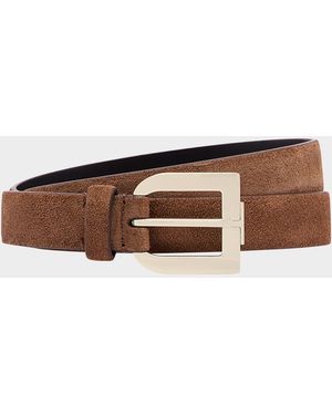 Tom Ford T Suede Belt - Brown