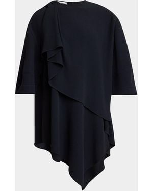 Givenchy Bow Draped Mini T-Shirt Dress - Blue