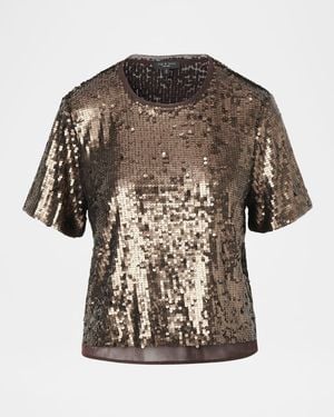 Rag & Bone Lucy Sequined Tee - Multicolor