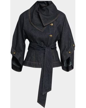 Zimmermann Valiant Denim Buttoned Jacket - Blue