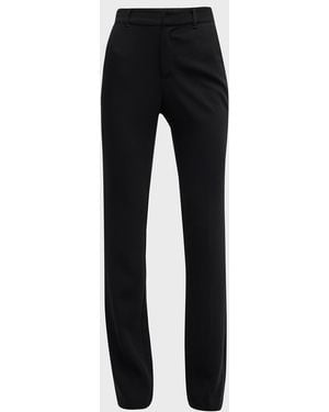 Cinq À Sept Kerry Slim Straight-Leg Crepe Pants - Black