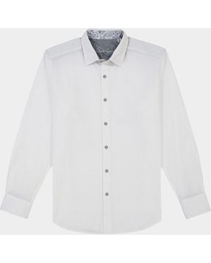 Robert Graham Thresher Seersucker Sport Shirt - White
