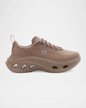Loewe X On Cloudtilt Prem Lace-Up Sneakers - Brown