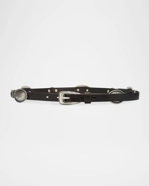 Johnny Was Concho Leggera Leather Belt - Multicolor