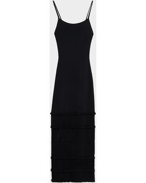 Solid & Striped The Gabrielle Pointelle Maxi Dress - Black