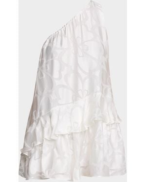 Ramy Brook Solene Asymmetric Mini Dress - White