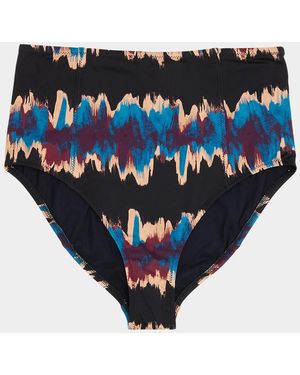 Ulla Johnson Zahara High-Waist Bikini Bottoms - Blue