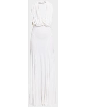 Christopher Esber Interlock Jersey Draped Dress - White
