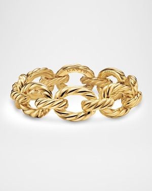 David Yurman Sculpted Cable Oval Link Bracelet - Metallic