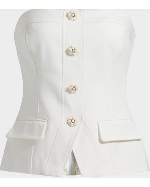 Ramy Brook Eva Strapless Top - White