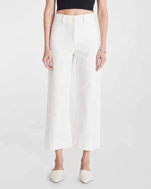 Apiece Apart Cotton Canvas Merida Pants - White