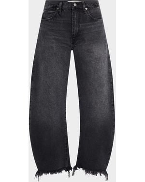 FRAME The Bubble Crop Jeans - Blue