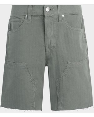Hudson Jeans Apos;S Cotton Herringbone Carpenter Shorts - Gray