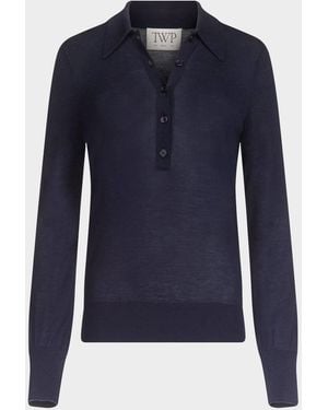 Twp Uma Cashmere Henley - Blue