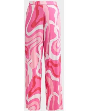 Generation Love Kelela Printed Sheen Jersey Pants - Pink