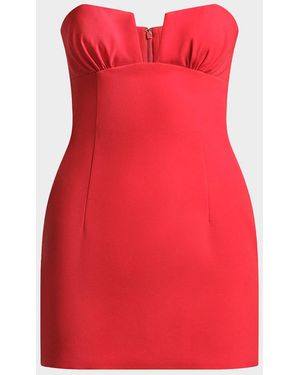 BCBGMAXAZRIA Ramone Strapless Sweetheart Mini Dress - Red