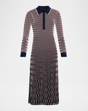 Jonathan Simkhai Kassidy Polo Midi Dress - Purple