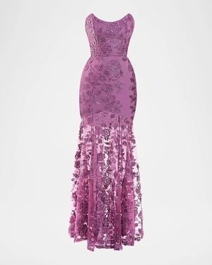 Zhivago The Voice Returns Lace Gown - Purple