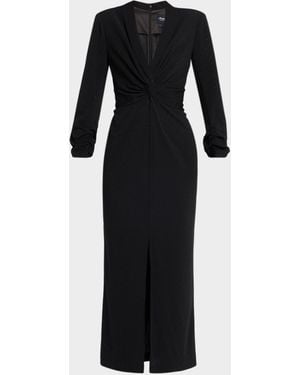 Shoshanna Asher Crystal-Embellished Twill Maxi Dress - Black