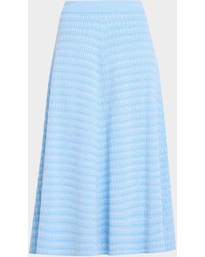 Prabal Gurung Full Circle Midi Skirt - Blue