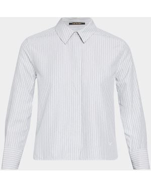 Kobi Halperin Alexie Striped Button-Front Blouse - White