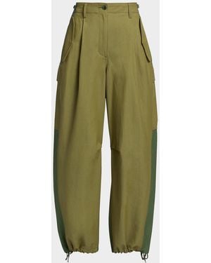 3.1 Phillip Lim Colorblocked Utility Cargo Pants - Green