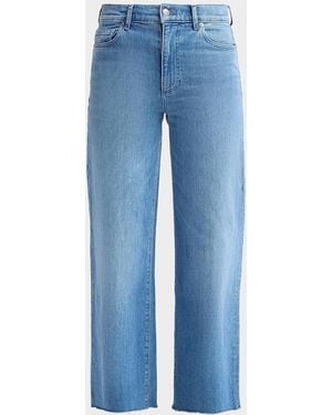 Le Jean Petite Column High-Rise Jeans - Blue