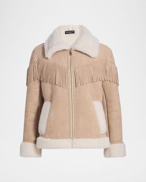Generation Love Inez Vegan Suede Jacket - Natural
