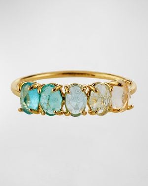 Tai Birthstone Rock Crystal Ring - Metallic