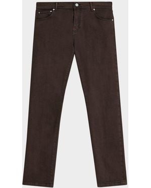 Kiton Apos;S Cotton-Stretch Five-Pocket Pants - Brown
